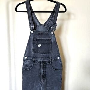 Vintage Gray Denim Guess Overalls Distressed Vintage Size 5/6 grunge 90s kidcore